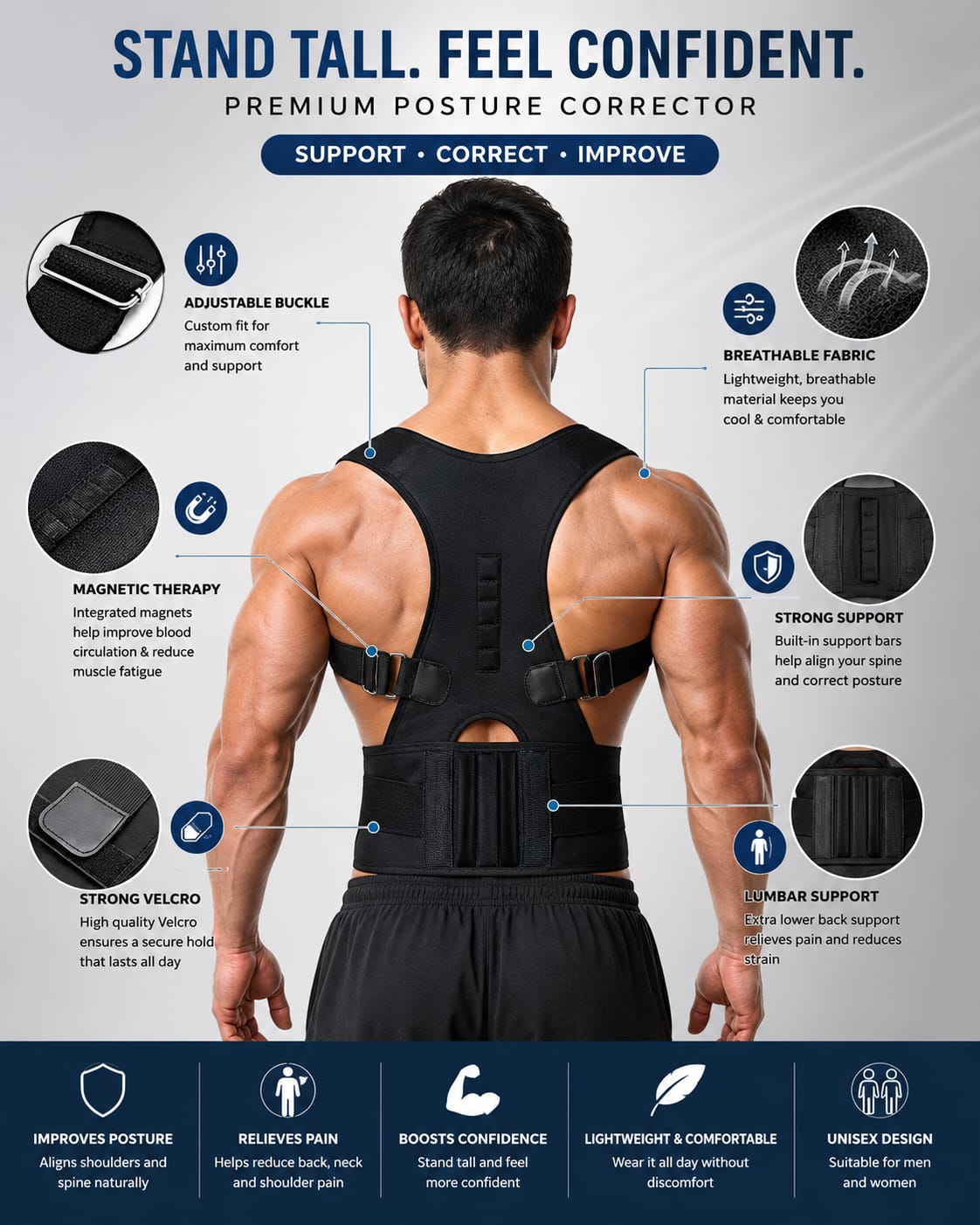 Posture Corrector Belt Unisex