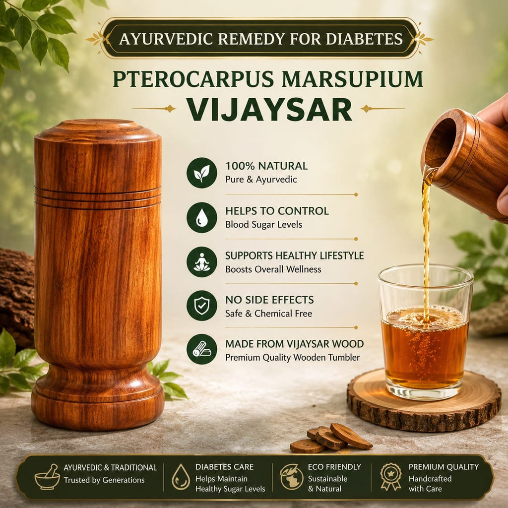 SUGAR Balance wooden water glass