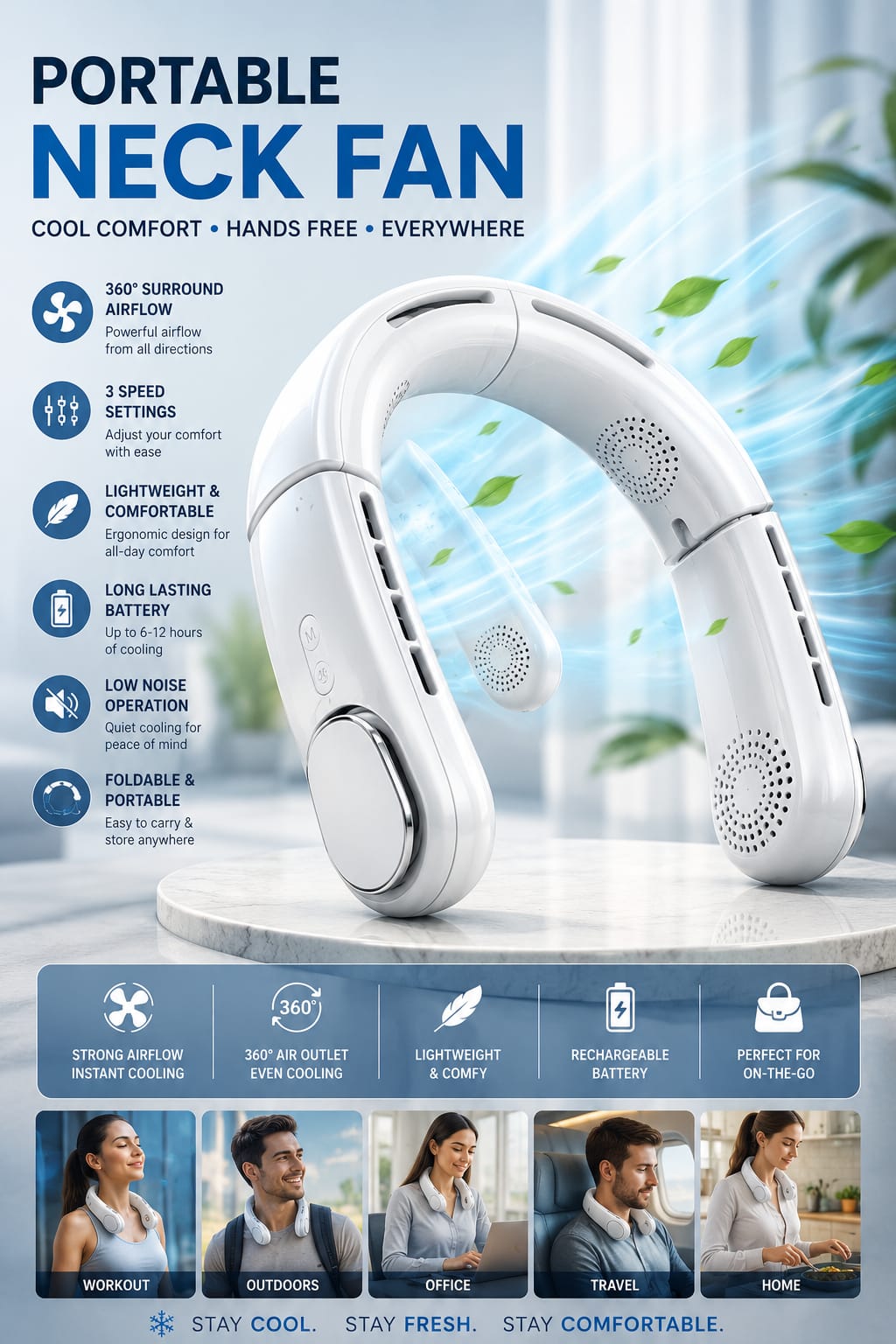 Portable Neck Fan