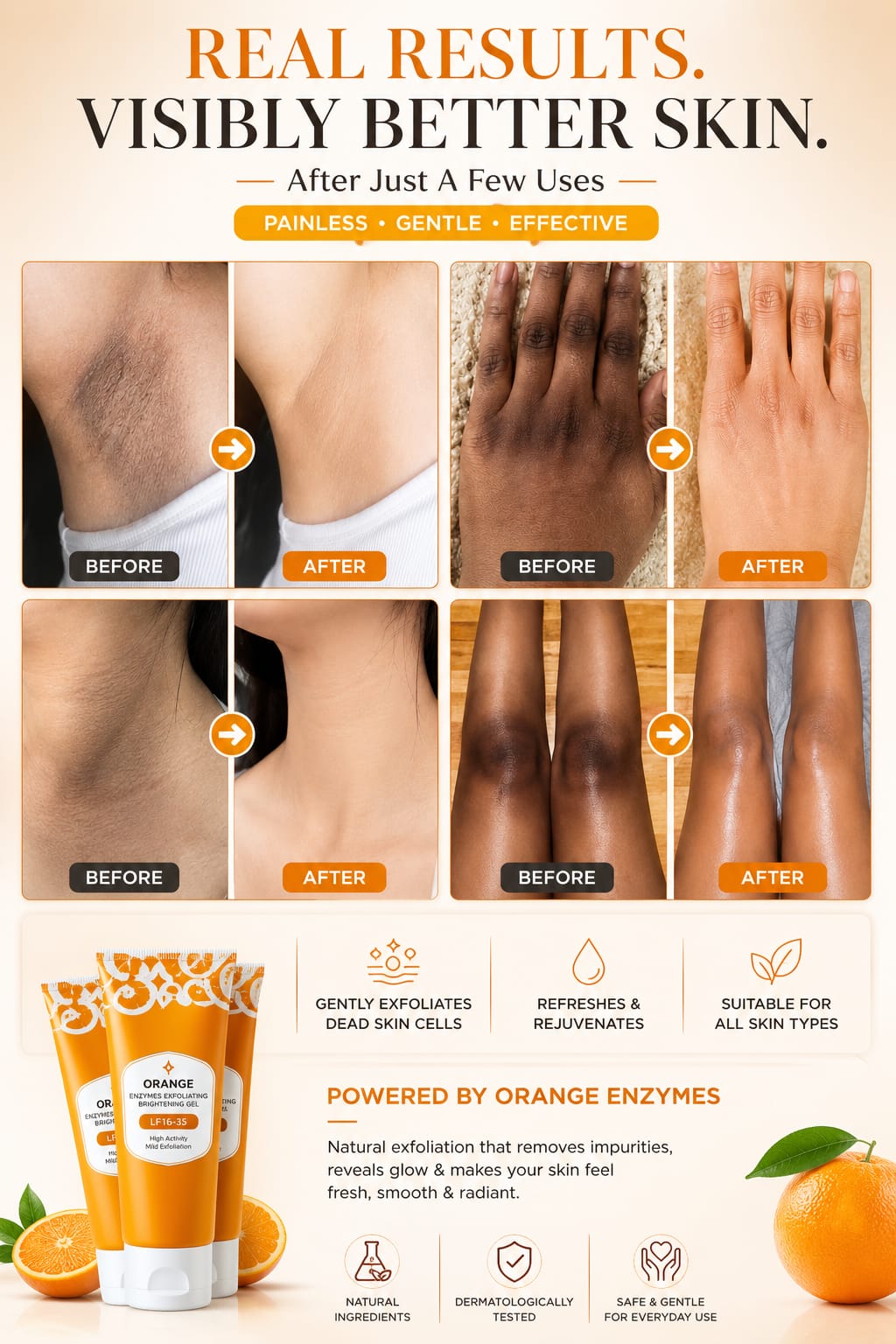 Orange Enzymes Exfoliating Brightening Gel 100 gm