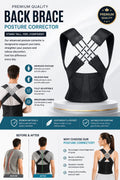 Back Brace Posture Corrector for Men and Women,Adjustable Back Posture Belt Invisible